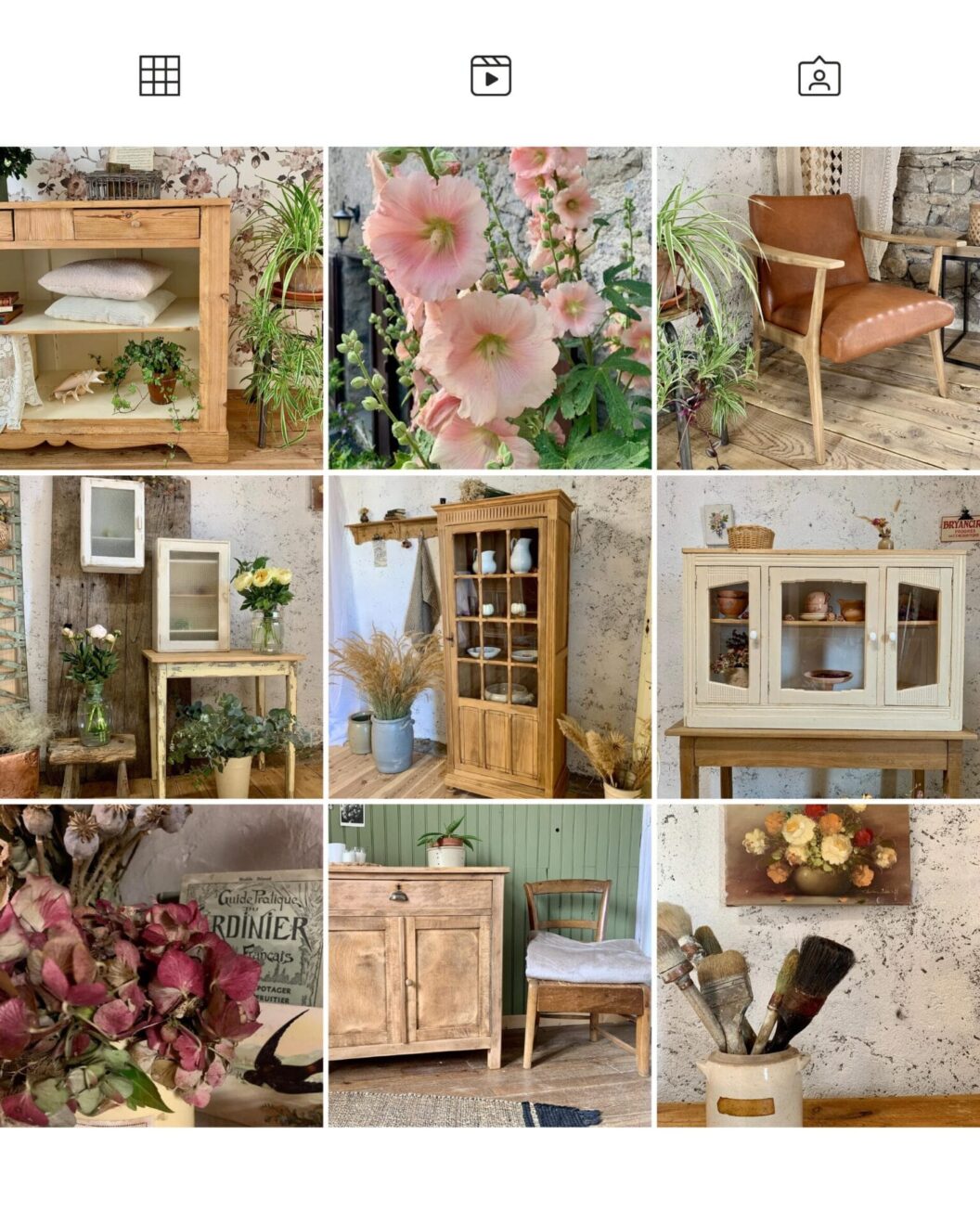 moodboard pour création de site vitrine escobar médias pour déco d'avant